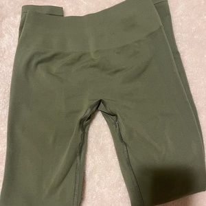 Dusty Green and Charcoal Amplify Leggings - Reserved